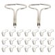 thumbnail image 5 of Car Seat Hooks Car Seat Pad Fixing Hooks Vehicle Seat Cover Installation Silver Iron Easy Installation Convenient Application 200Pcs, 5 of 5