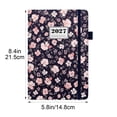 thumbnail image 2 of 2027 Planner Weekly and Monthly - Planner 2027, JAN 2027 - DEC 2027, 5.8" x 8.4", 2027 Calendar Planner with Tabs, To-do Notes, Twin-wire Binding, Premium Paper, Thick Paper - Flowers, 2 of 6