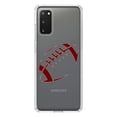 thumbnail image 1 of DistinctInk Clear Shockproof Hybrid Case for Galaxy S20 PLUS / 5G (6.7" Screen) - TPU Bumper, Acrylic Back, Tempered Glass Screen Protector - Bulldogs Football - Maroon, Gray, 1 of 2