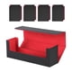 thumbnail image 1 of Caja para baraja de cartas coleccionables, caja para cartas de juego, protección para tarjetas de béisbol, colección de pasatiempos Rojo, 1 of 9