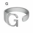 thumbnail image 1 of CUITING Fashion Adjustable Initial Alphabet Letter A-Z Ring Finger Rings Women Jewellery-Silver C, 1 of 9