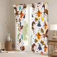 thumbnail image 3 of jejeloiu Cartoon Horse Pattern Black Out Curtains,Colorful Polka Dots Curtains Pack of 2 (42x63 Each) For Girls Boys, 3 of 6