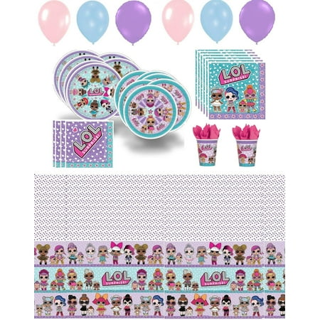LOL Surprise Party Supplies Girls Pack Bundle (Best Girl Party Themes)