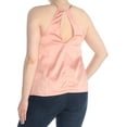 thumbnail image 4 of ROXY Womens Pink Embroidered Spaghetti Strap Scoop Neck Top S, 4 of 4