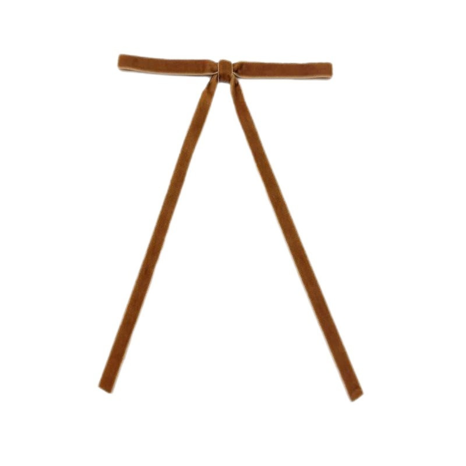 10 Nœuds De Ruban De Noël En Velours Beige - 13x25x2.5 Cm, Avec Attache - Pour Sapin, Emballage Cadeau, Guirlande