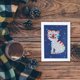 thumbnail image 1 of Cuadros Decorativos Diamante pintura lindo gatito completo especial resina strass imagen + marco Ndcxsfigh Nuevos Originales, 1 of 1