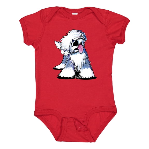 Inktastic Old English Sheepdog Boys or Girls Baby Bodysuit