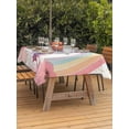 thumbnail image 3 of Outdoor Tablecloths with Umbrella Hole & Zipper, Purple Butterfly 54x80 Inch Tablecloth Rectangle, Cute Rainbow Spring Floral Botanical Waterproof Table Cloth, Patio/Pool/Picnic Table Covers, 3 of 8