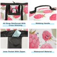 thumbnail image 5 of Large Capacity Drawstring Laundry Backpack Portable Dirty Clothes Hamper Raspberry Pattern, 5 of 7