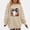 Khaki, variant on WAVSUF Kids Girls Halloween Sweatshirt, Loose Fit Long Sleeve Round Neck Festive Fall Casual Pullover Orange 7-8