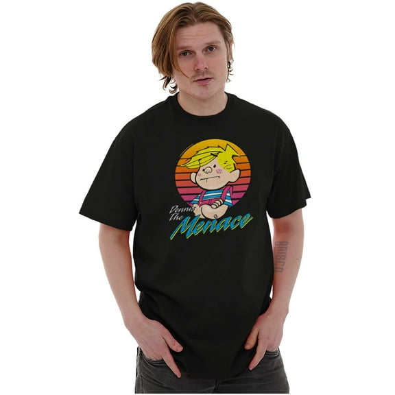 Funny Retro Comic Dennis The Menace Men's Graphic T Shirt Tees Brisco Brands S