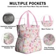thumbnail image 3 of Kawaii Halloween Ghost Pattern Drawstring Lunch Bag Women - Drawstring Lunch Bag Insulated for Work Office - Stain-Resistant Large Lunchbags for Women with Multi-Pockets, 3 of 6