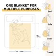 thumbnail image 5 of Anniversary Blanket Gifts for Women, Husband Gifts - 50" × 60" Otter Throw Blanket - Wife Girlfriend Boyfriend Birthday Gifts, Valentines Day Gifts for Him, Her, Men, Women, 5 of 6