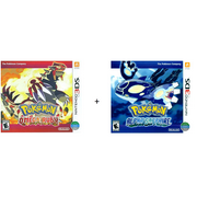 Nintendo 3DS: Pokemon Alpha Sapphire + Pokemon Omega Ruby Bundle (World Edition)