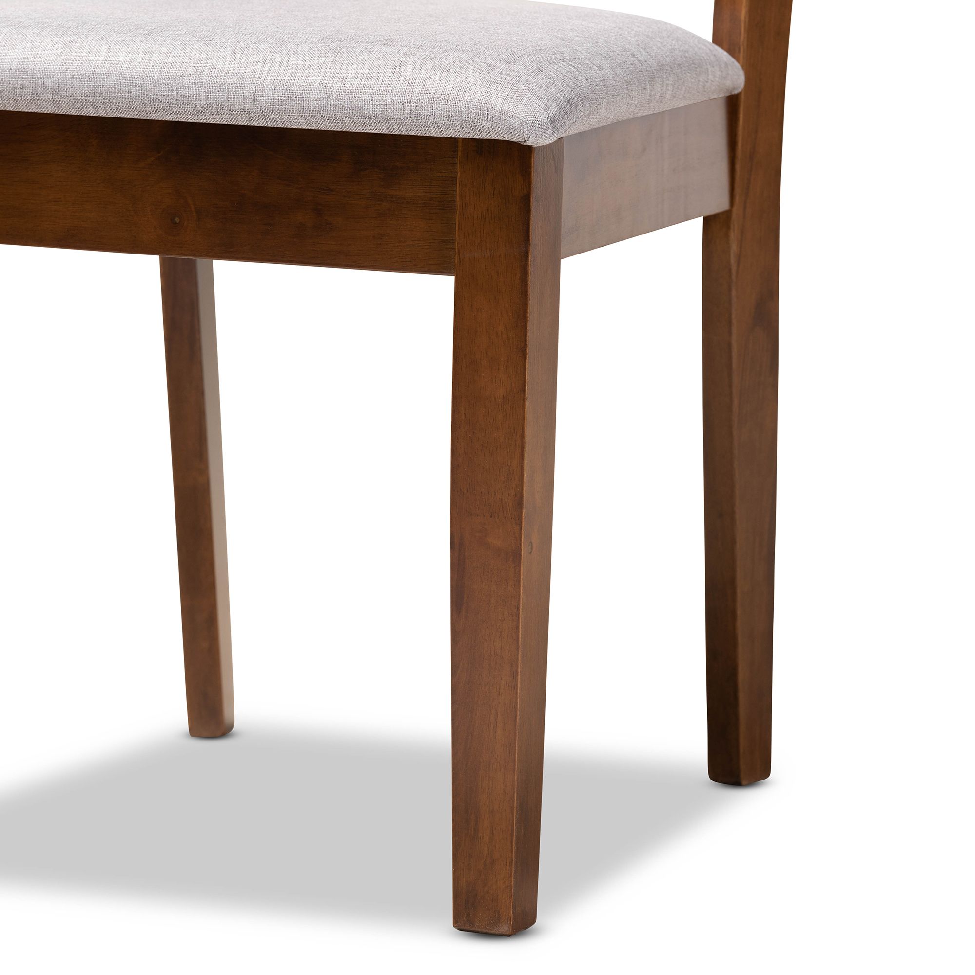 Baxton Studio Gustavo Modern Dining Set, Walnut