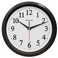 thumbnail image 4 of Westclox Ventura Wall Clock Analog 10 inch Black Case White Dial 461861, 4-Pack, 4 of 8