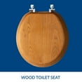 thumbnail image 3 of Asiento de inodoro Mayfair, chapa de roble natural, madera redonda, 3 of 7