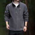 thumbnail image 2 of Men's Softshell Jacket with Thermal Hooded Windproof Outdoor Winter Coat for Hiking Camping, 2 of 9