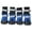 Blue, variant on 4-Pack All Weather Dog Boots, Reflective Waterproof Pet Shoes with Non-Slip Sole & Adjustable Straps, for Small Medium Large Dogs, Black/Red/Blue, Black