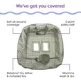 thumbnail image 3 of Funda para carrito de compras Boppy Green Leaf con arnés de seguridad, 6 meses o más, 3 of 6