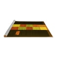 thumbnail image 2 of Ahgly Company Machine Washable Indoor Rectangle Abstract Yellow Contemporary Area Rugs, 5' x 7', 2 of 4