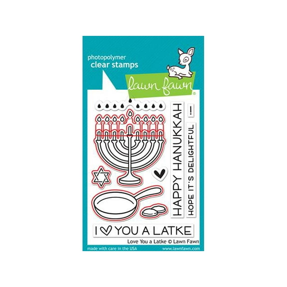 Lawn Fawn Lawn Cuts Die Love You A Latke