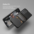 thumbnail image 2 of VRS Design Phone Case for Galaxy S21 FE (2021), [QuickStand Pro] Premium Sturdy Multi-Angle Kick Stand Phone Case (Black), 2 of 9