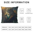 thumbnail image 5 of Orinice Cat Theme Decorative Throw Pillow Cover for Home Couch Living Room Bed Sofa - Short Plush Material - Invisible Zipper Design - Pack of 1 12x12in, 5 of 5