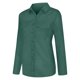 thumbnail image 5 of Camisa informal de manga larga con solapa y color liso para mujer: tejido de alta calidad, corte ligeramente holgado, bajo curvo, ideal para ir al trabajo y para el tiempo libre., 5 of 8