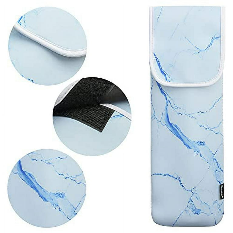 Heat Resistant Neoprene Curling Iron Cover Bag Universal Curling Iron Cover Sleeve Flat Iron Curling Wand Travel Case Pouch for Travel Gym or