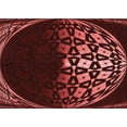 thumbnail image 1 of Ahgly Company Machine Washable Indoor Rectangle Transitional Cherry Red Area Rugs, 4' x 6', 1 of 7