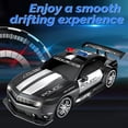 thumbnail image 2 of 1:12 Scale 2.4GHz Remote Control Car with LED Lights, 33cm ABS Drift Racing Vehicle for Kids, 3 Rechargeable 6V 700mAh Batteries, 35M Control Range, Brushed Motor (MT2000 Camaro Style), 2 of 6