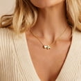 thumbnail image 5 of APSVO 18K Gold Plated Love Heart Initial Necklaces for Women Girls Letter K Pendant Chain Birthday Graduation Jewelry Gifts Teen Mom Her Wife Kids Female Lady Daughter Age Ideas, 5 of 6