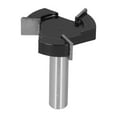 thumbnail image 1 of Brocas para fresadora de superficies, cuerpo de acero al carbono, cepillado de aleación, broca para tablero de alerón CNC, vástago de 1/2 pulgada, 1 of 12