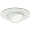 2PK-Halo 4" Adjustable Eyeball 30 Degrees Tilt White With White Trim Ring