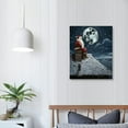 thumbnail image 3 of ONETECH  Funny Bathroom Wall Art Black and White Christmas Decor Santa Claus Pictures Funny Christmas Gifts for Men, 3 of 4