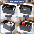 thumbnail image 6 of Locbbi Small Lock Box for Medication with Code, Upgrade Plus Size Medicine Lock Box with 3 Combination Locks, BPA-Free Plastic Lockable Storage Bin for Phone, Snack, Fridge, Home, Office, School, 6 of 8
