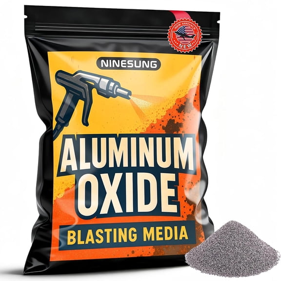 #80 Grit Aluminum Oxide | Sandblasting Media | Premium Long | Lasting Sand Blasting Media | High Abrasive Force Sand Blaster Sand for Metal, Sandblasters, Blasting Cabinet, Blasting Guns | 1 Pound