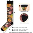 thumbnail image 3 of Coolnut Thanksgiving Pumpkin Compression Socks for Men & Women 1 Pack, Knee High Stockings for Running, Sport, Hiking & Travel, 3 of 6