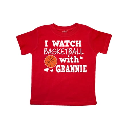 

Inktastic I Watch Basketball with Grannie Gift Toddler Boy Girl T-Shirt