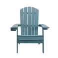 thumbnail image 4 of Tranquilo Depot Folding Teal Adirondack Chair, 4 of 12