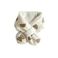 thumbnail image 4 of AWZXDE Soft Winter Kids Scarf For Boys Girls Cozy Neck Warmer With Adorable Animal Designs Windproof Thickened For Cold Weather 1-10 Years White, 4 of 5