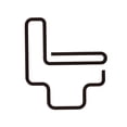 thumbnail image 1 of Letrero decorativo de acrílico para baño, multiusos, extraíble, con silueta Estilo E, 1 of 6