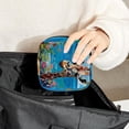 thumbnail image 6 of Sanitary Napkin Storage Bag, Funny Giraffe Wildlife Blue Ocean Beach Coastal Coral Portable Menstrual Pad Bag for Teen Girls Store Panty Liners Tampons Sanitary Pads for Women Ladies, 6 of 6