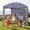 Dark Blue, variant on Aidoly 6x6ft Beach Cabana, Expansive Beach Canopy with Attached Side Panel, UPF 50+ Sun Block, Quick-Pitch Sun Shelter, Lightweight Portable Beach Tent for Whole Family, Starfish Shell