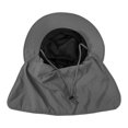 thumbnail image 6 of Awwp Unisex Sun Hat Wide Brim Fishing Adjustable Lightweight Hat Beach Bucket Hat for Outdoor Golf Hiking Gardening Grey, 6 of 8
