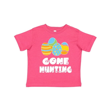 

Inktastic Gone Hunting Blue and Yellow Easter Eggs Boys or Girls Toddler T-Shirt