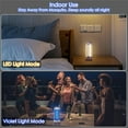 thumbnail image 4 of Cordless Bug Zapper Outdoor Rechargeable 2 in 1 Wireless Mosquito Killer Lamp Bug Zapper Electric Trap Ideal Fly Zapper Indoor for Patio, Home, Backyard, Yard, Garden, Campsite (white), 4 of 5