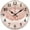 Black-rose Gold Blush Glitter Makeup Lips Kiss, variant on Wall Clocks Glitzy Sparkly Silver Glitter Bling Battery Operated Silent Non-Ticking Clock Decorative for Home Kitchen Living Room Office (10 Inch)