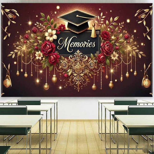 TIMIFIS Polyester Background, Home Decor Congrats Grad Backd Grad Backd Graduation Decorations Backd
